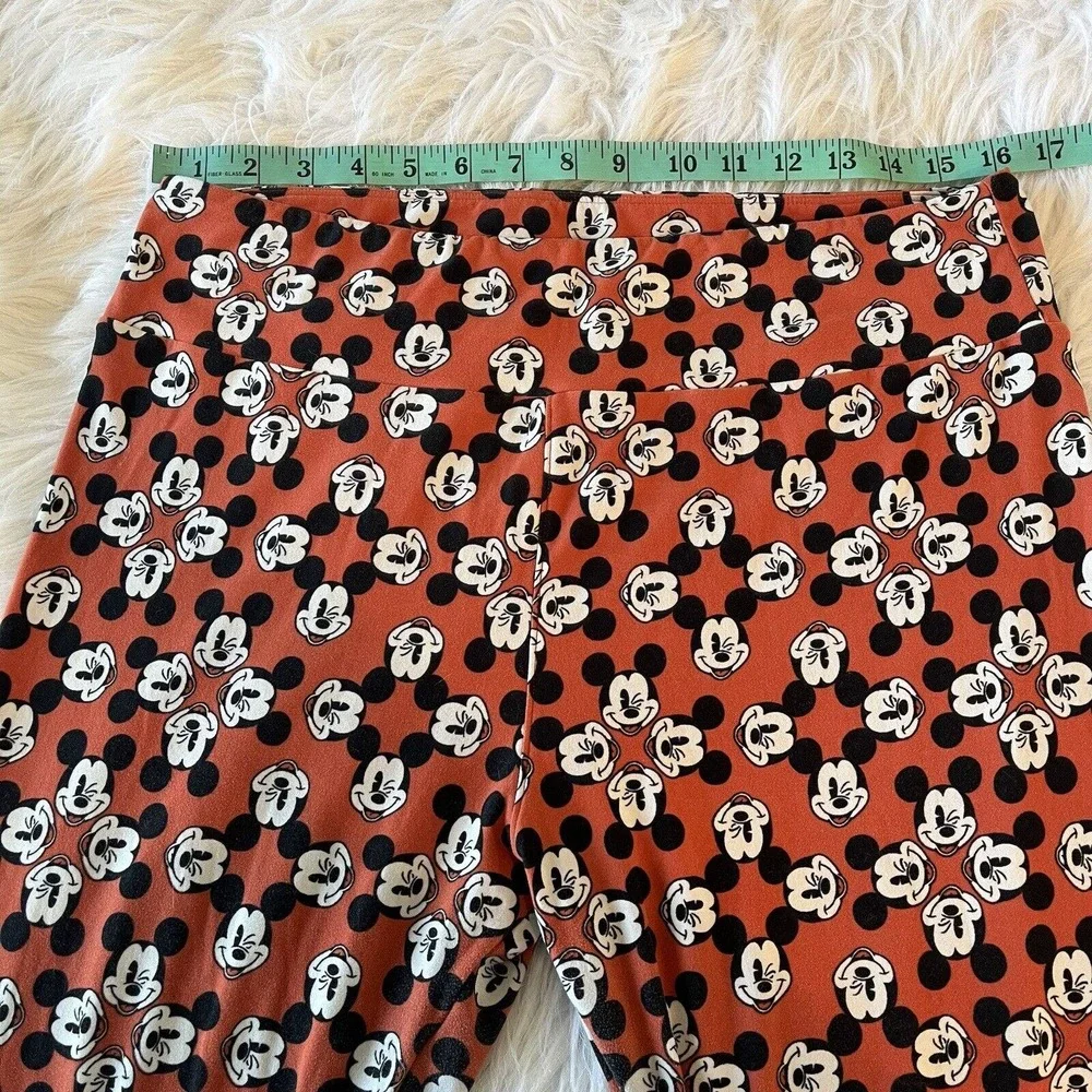 LuLaRoe Disney Leggings Tall‎ & Curvy Mickey Mouse AOP Elastic Stretch Pants OS